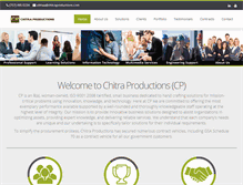 Tablet Screenshot of chitraproductions.com